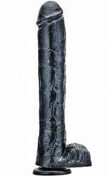 Stora dildos Jet Dark Steel 34 cm